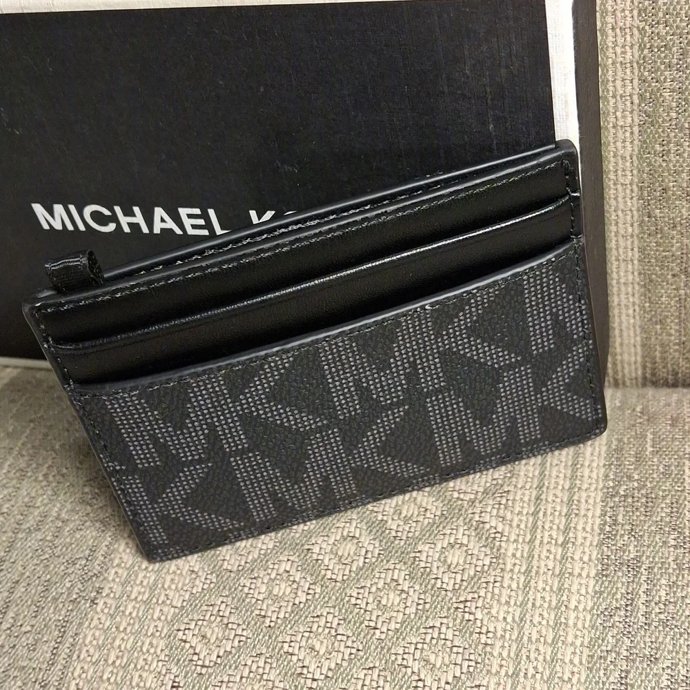 Michael Kors Signature Card Case & Keychain Box Set